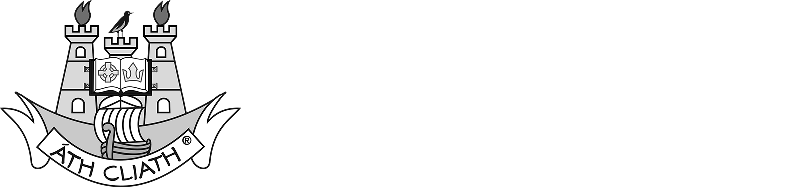 Dublin Gaelic crest emblem with ship and towers.